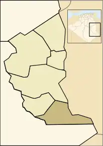 Localizarea comunei în cadrul provinciei