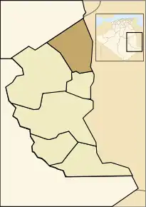Localizarea comunei în cadrul provinciei
