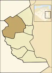 Localizarea comunei în cadrul provinciei