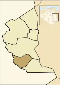 Localizarea comunei în cadrul provinciei