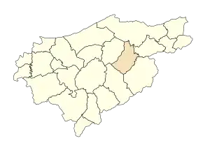 Θέση του Ελ Ταρφ στην ομώνυμη επαρχία