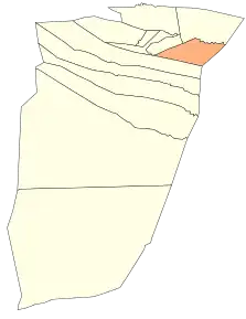 Localizarea districtului în cadrul provinciei