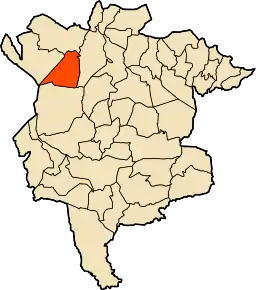 Poziția localității Aïn El Hadjel