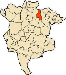 Θέση του Μ'Σιλά στην ομώνυμη επαρχία