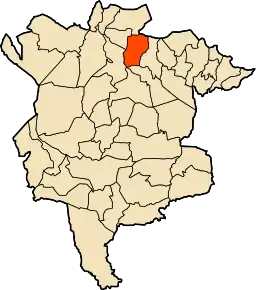 Poziția localității Ouled Mansour