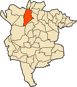 Poziția localității Sidi Hadjeres