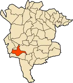 Poziția localității Slim