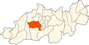 Θέση της Μπλιντά στην ομώνυμη επαρχία