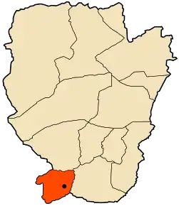 Poziția localității Djeniene Bourezg
