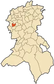 Poziția localității Badredine El Mokrani