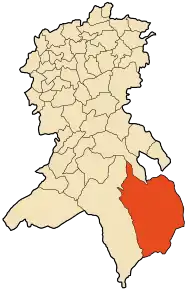 Poziția localității Marhoum