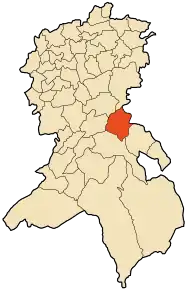 Poziția localității Merine