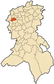 Poziția localității Sidi Ali Boussidi