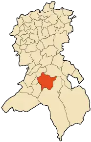 Poziția localității Sidi Chaib