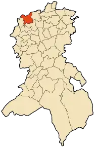 Poziția localității Tessala