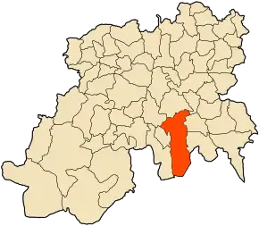 Poziția localității Aïn Boucif