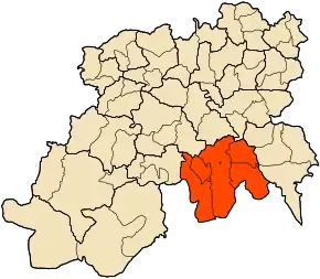 Poziția localității Aïn Boucif