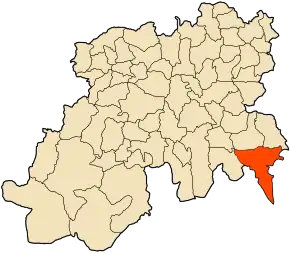 Poziția localității Aïn Ouksir