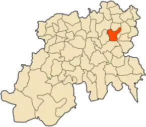 Poziția localității Beni Slimane