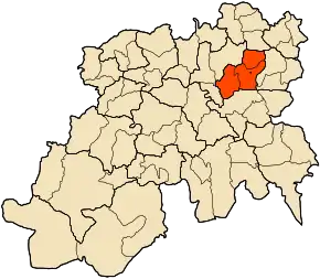 Poziția localității Beni Slimane