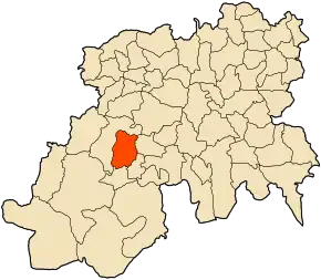 Poziția localității Boghar