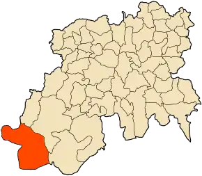 Poziția localității Bou Aiche