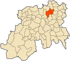 Poziția localității Bouchrahil