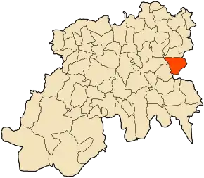 Poziția localității Djouab