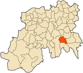 Poziția localității Kef Lakhdar