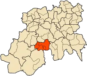 Poziția localității Ksar Boukhari