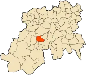 Poziția localității Moudjbar