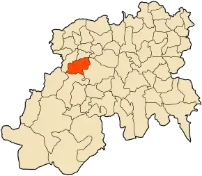 Poziția localității Ouled Bouachra