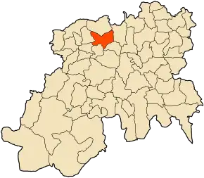 Poziția localității Ouzera