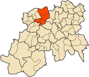 Poziția localității Ouzera