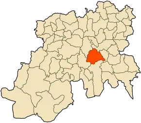 Poziția localității Rebaia