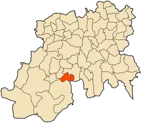 Poziția localității Saneg