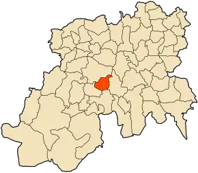 Poziția localității Seghouane