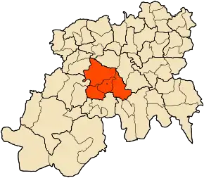 Poziția localității Seghouane