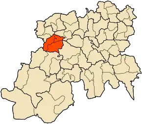 Poziția localității Si Mahdjoub