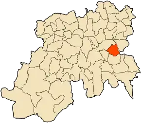 Poziția localității Sidi Zahar