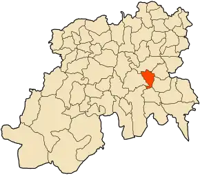 Poziția localității Sidi Ziane