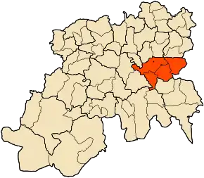 Poziția localității Souagui