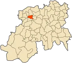 Poziția localității Tizi Mahdi