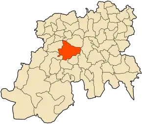 Poziția localității Zoubiria