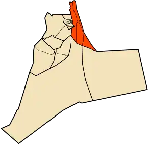 Poziția localității Taibet