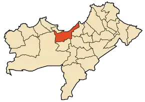 Θέση του Οράν στην ομώνυμη επαρχία