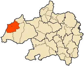 Poziția localității Haraza