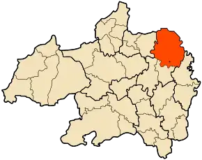 Poziția localității Khelil