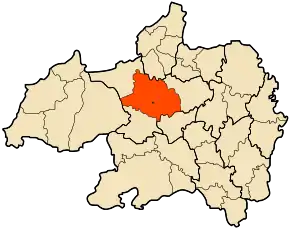 Poziția localității Medjana