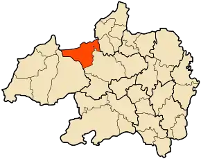 Poziția localității Teniet En Nasr